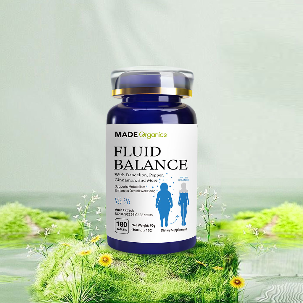 MADE Organics Fluid Balance Tablet - Natural Diuretic Supplement
